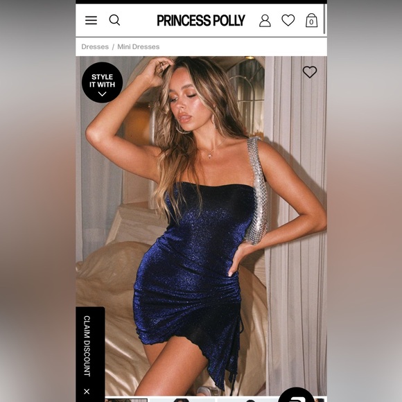 Princess Polly Donell Mini Dress - Picture 2 of 4